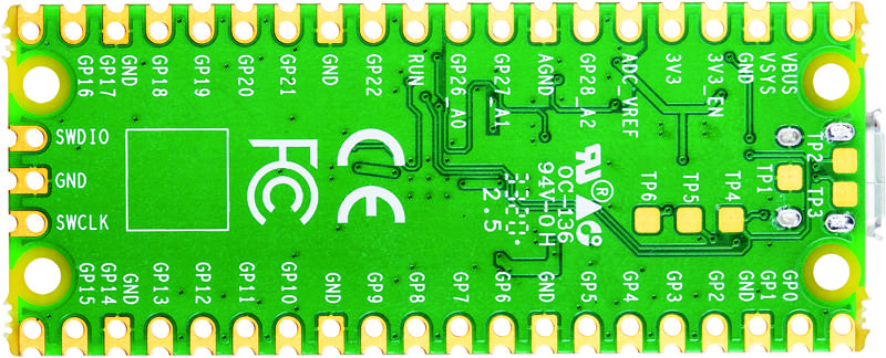 Figure 1-7: Labelled underside