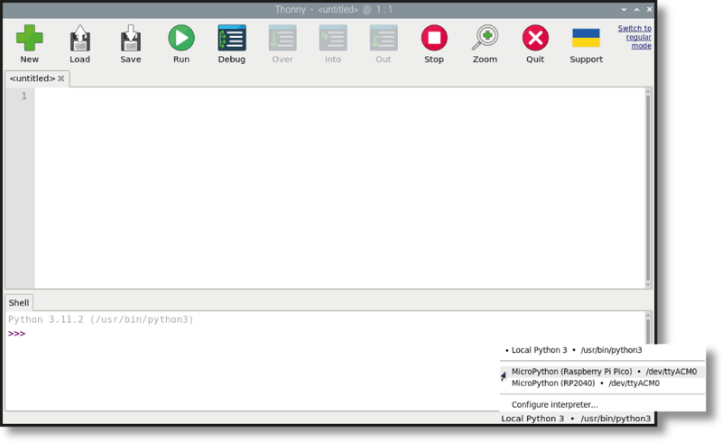 Figure 2-1: Choosing a Python interpreter