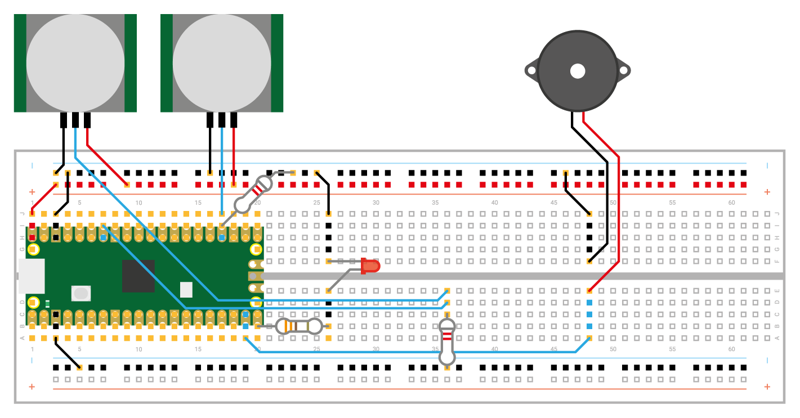 Figure 7-4: Adding a second PIR sensor to cover another room