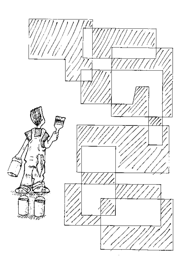 Solution to Map 4, rectangles shaded in an alternating pattern.